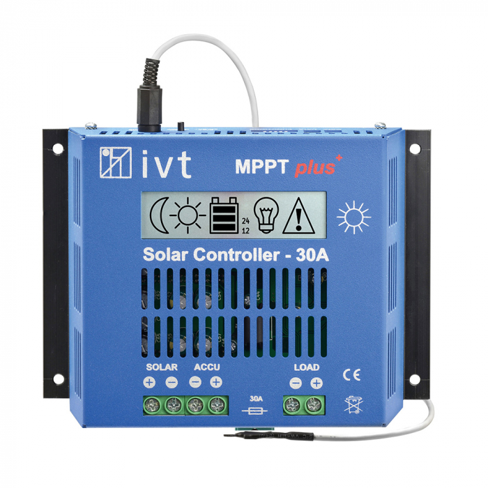 MPPTplus+ Solar-Controller IVT 12 V/24 V, 30 A