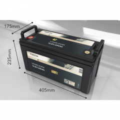 LiFePO₄ Premium Batterie FORSTER F12-200XB 12,8 V/200 Ah 200 A-BMS-2.0 | Bluetooth Mess-Shunt