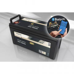 LiFePO₄ Premium Batterie FORSTER F24-100XB 25,6 V/100 Ah 200 A-BMS-2.0 | Bluetooth Mess-Shunt