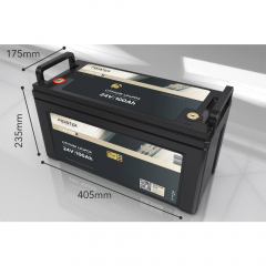 LiFePO₄ Premium Batterie FORSTER F24-100XB 25,6 V/100 Ah 200 A-BMS-2.0 | Bluetooth Mess-Shunt