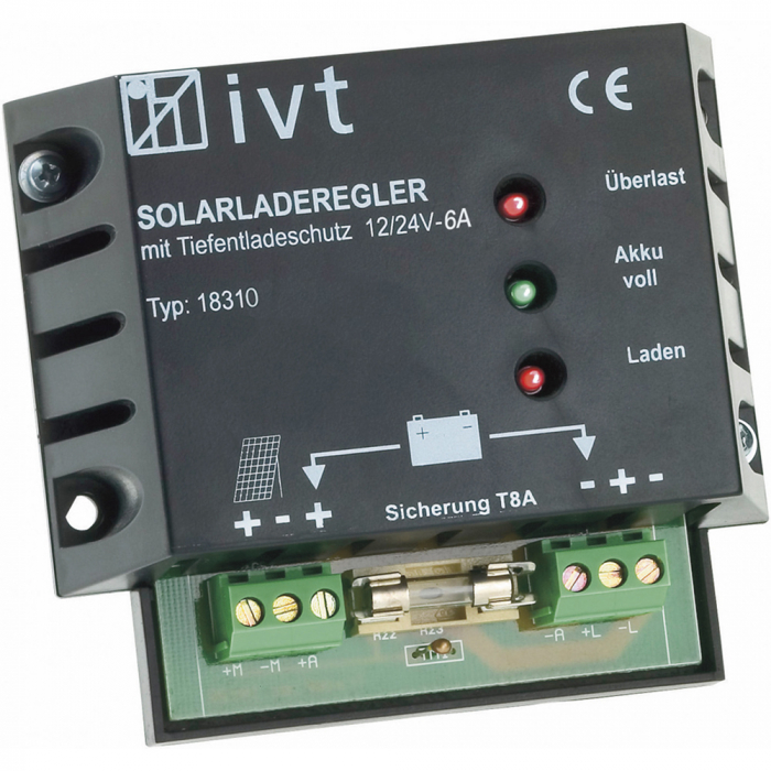 Shunt Solar Controller IVT 12 V/24 V, 6 A