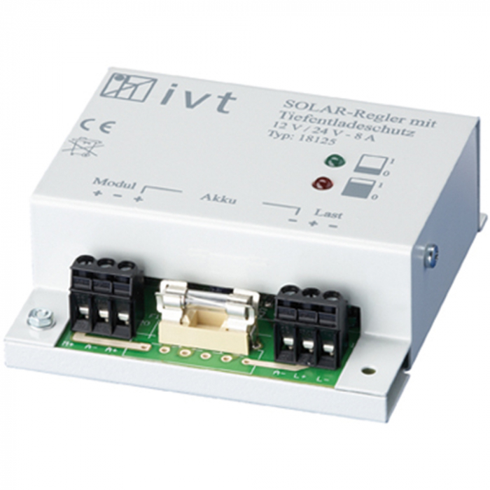 Shunt Solar Controller IVT 12 V/24 V, 8 A, max. panel power 90 W/180 W
