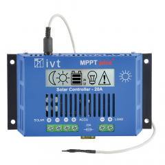 MPPTplus+ Solar Controller IVT 12 V/24 V, 20 A
