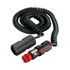 Extension cable PRO CAR with coiled cable and 8 A fuse