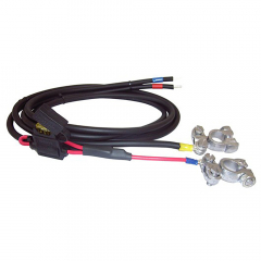 Battery cable with 20 A fuse, 2 x 4.0 mm², 1.5 m