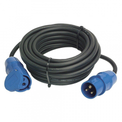CEE Cable Extensions Weingärtner Kabel, 25 m, with CEE plug and CEE connector
