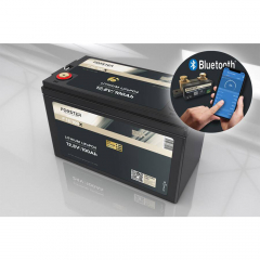 LiFePO₄ Premium battery FORSTER F12-100XB 12.8 V/100 Ah 200 A-BMS-2.0 | Bluetooth measuring shunt