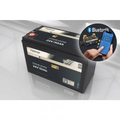 LiFePO₄ Premium battery FORSTER F24-050XB 25.6 V/50 Ah 200 A-BMS-2.0 | Bluetooth measuring shunt