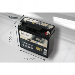 LiFePO₄ Standard Battery FORSTER F12-020FBS 12.8 V/20 Ah BMS | Smart Bluetooth
