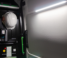 60 SMD LEDs – ultrahell, energie- und platzsparend