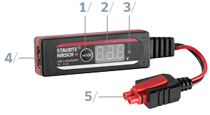 USB-Ladeadapter SH-3.180: Grafik LED-Anzeige