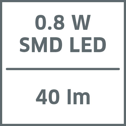 0.8 W SMD LED 40 lm