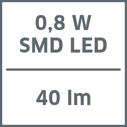 0,8 W SMD LED, 40 lm