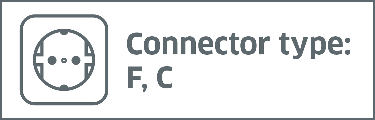 Connector type: F, C