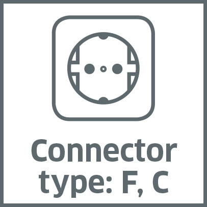 Connector type: F, C