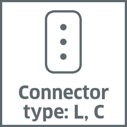 Connector type: L, C