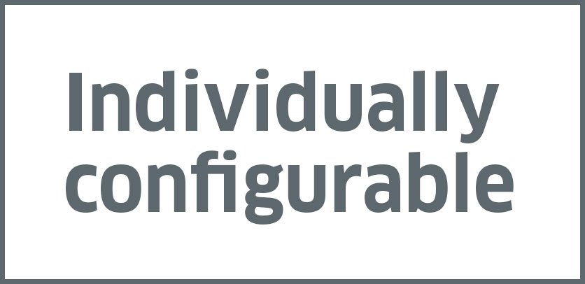 Individually configurable