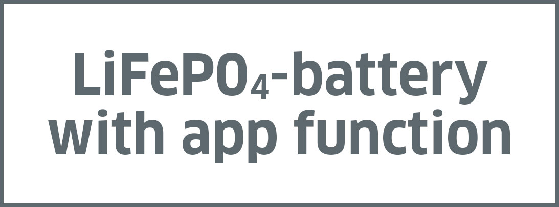 LiFeP04-battery with app function