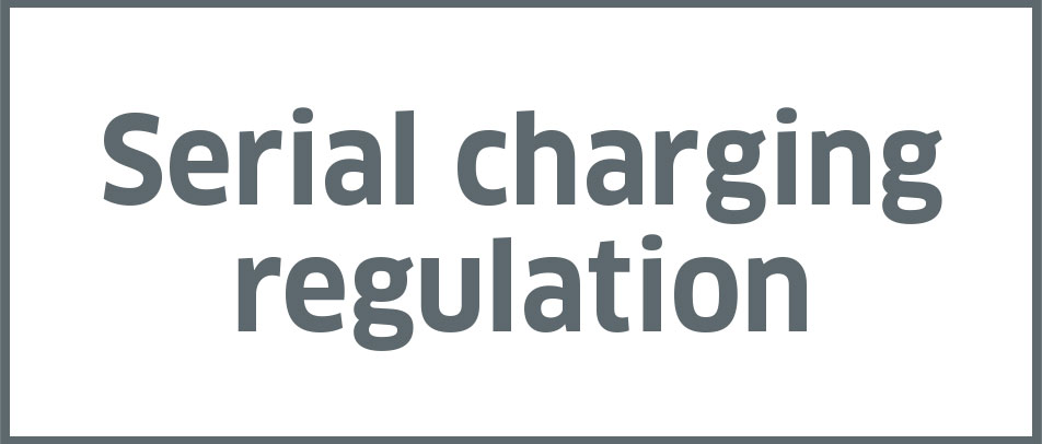 Serial charging regulation