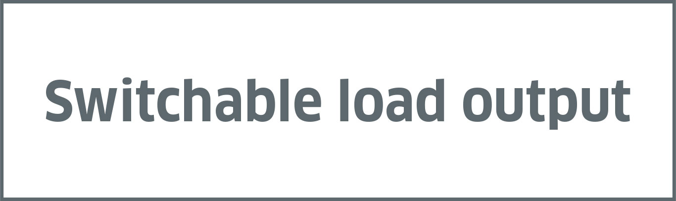 Switchable load output