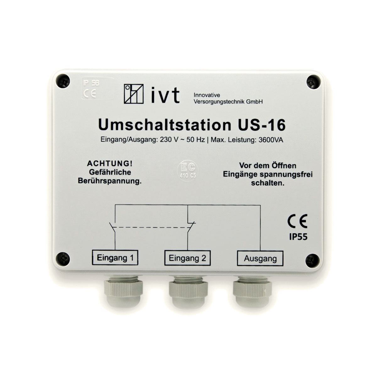 IVT Umschaltstation US-12N 2760 VA 18202 130 mm x 130 mm x
