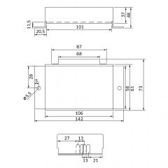 DC/DC Spannungswandler IVT 24 V/12 V, 10 A