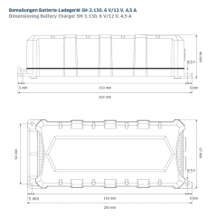 Batterie Ladegerät Staudte Hirsch SH-3.130, 6 V/12 V, 4,5 A