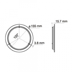 LED Touch-Switch Leuchte IVT 12 V/24 V, 420 lm