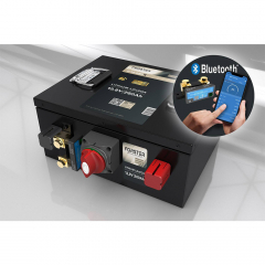 LiFePO₄ Premium Batterie FORSTER F12-280XB 12,8 V/280 Ah 200 A-BMS-2.0 | Bluetooth Mess-Shunt | Untersitz Ducato Ford PSA