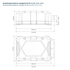 Batterie Ladegerät Staudte Hirsch Pb SH-3.110, 12 V, 1,5 A