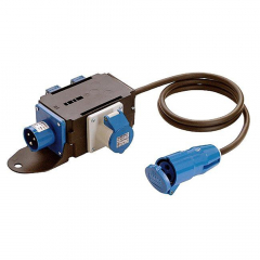 Power Distributor Melle Weingärtner Kabel 1 x CEE plug / 1 x CEE coupling, 1 x CEE socket outlet, 2 x earthed socket outlet