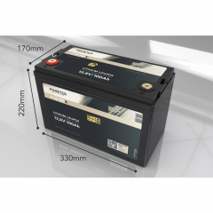 LiFePO₄ Premium battery FORSTER F12-100X 12.8 V/100 Ah 200 A-BMS-2.0